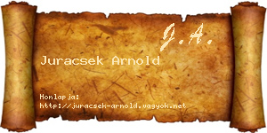Juracsek Arnold névjegykártya
